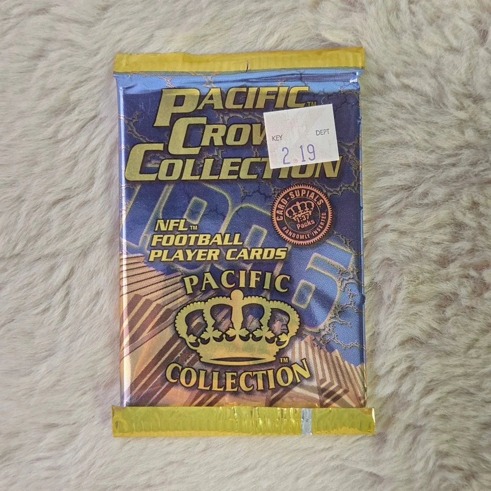 Lot of 2 1996 Pacific Crown Collection NFL Football Card Packs Sealed 12 Cards
